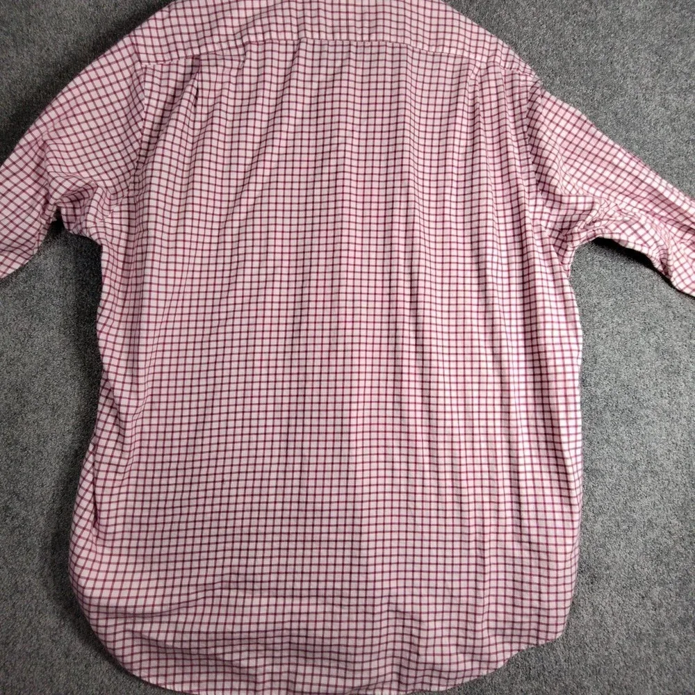 Polo Ralph Lauren Mens Classic Fit Check Shirt Size XL Red Button Down Cotton